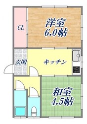 阪本ハイツの物件間取画像